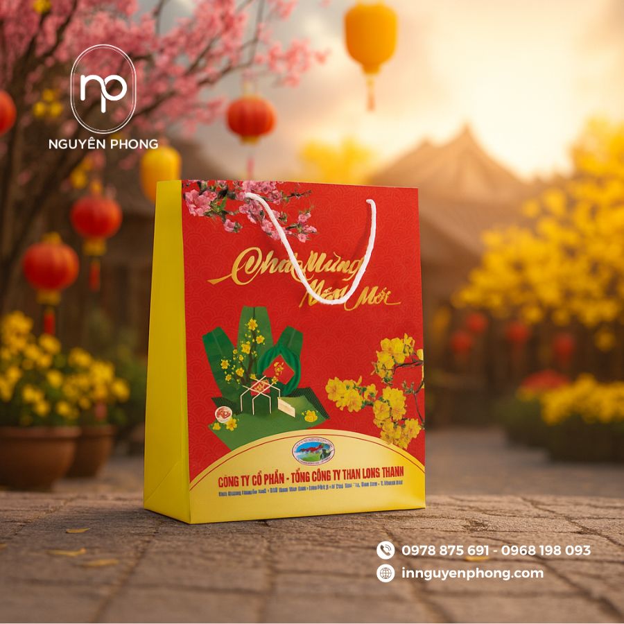 In túi giấy đựng quà tết tại TPHCM giá rẻ